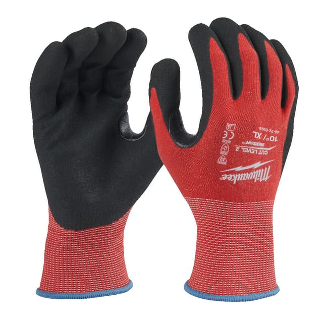 Product GUANTI MILWAUKEE SPALMATI IN NITRILE CAT. TAGLIO B 4932-479909 